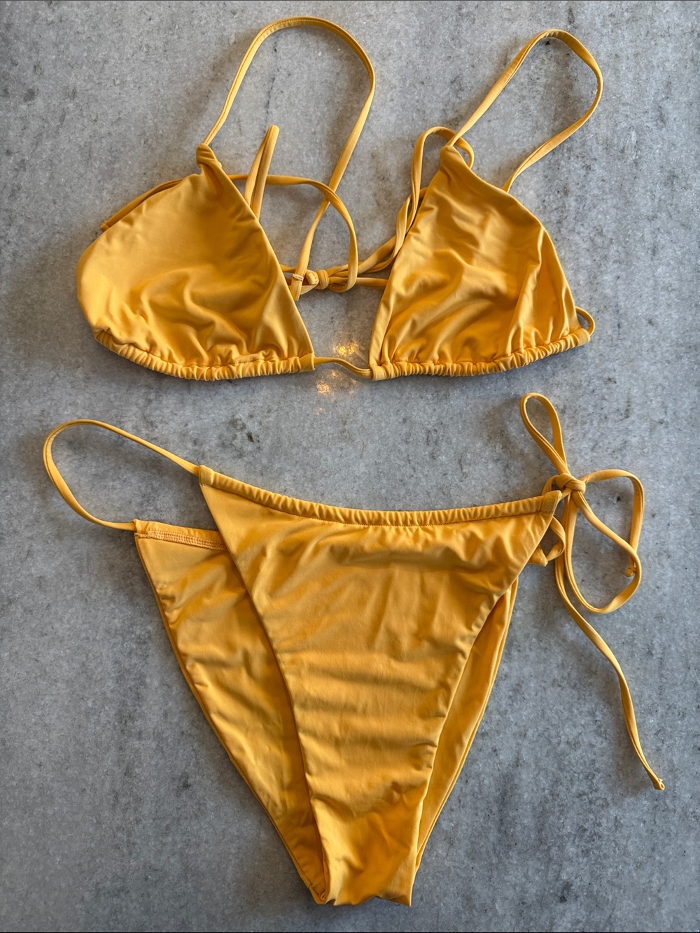 437 Bikini Set in Apricot - Sanders top and Kenzie Bottoms - Size medium - Picture 2 of 6
